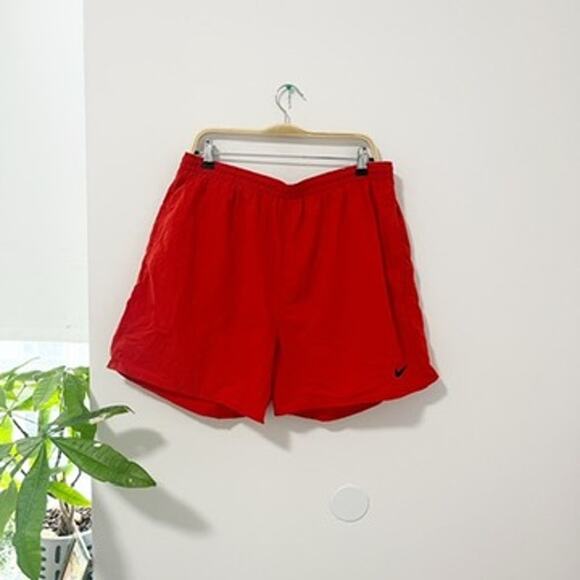 Nike Men's Red Retro Swim Trunks Size XXL - Picture 1 of 8